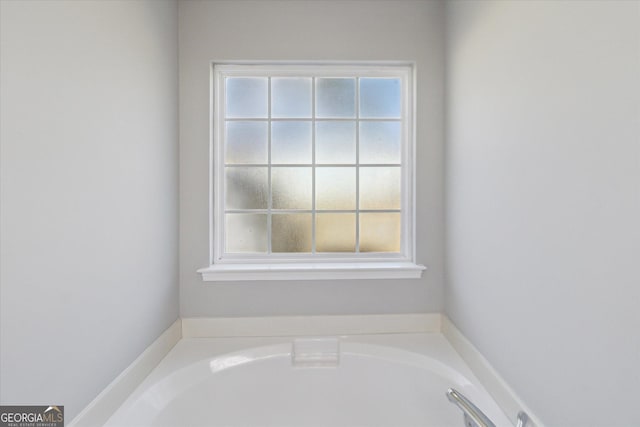 bathroom with a bath