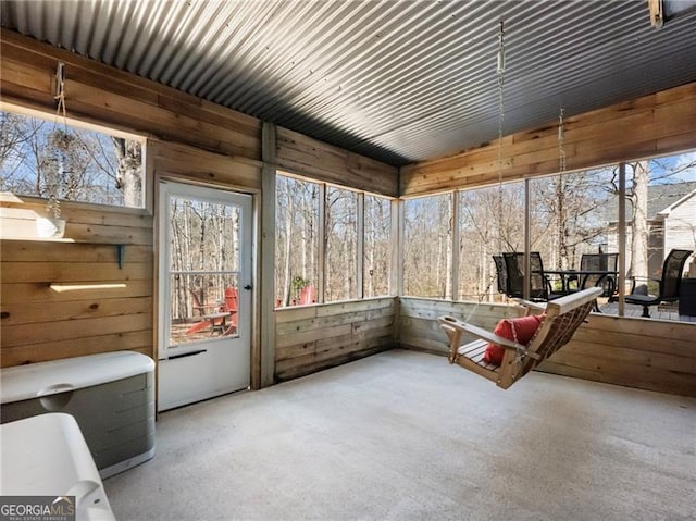 view of sunroom / solarium