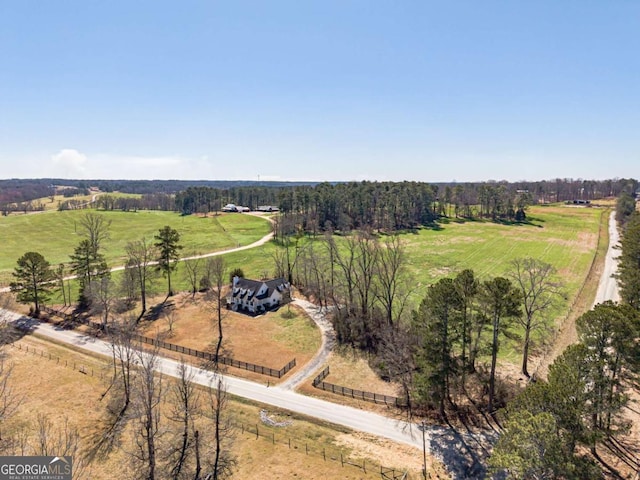 3800 George Williams Rd, Monroe, GA 30656 - aerial view of sparsely populated area featuring a pastoral area