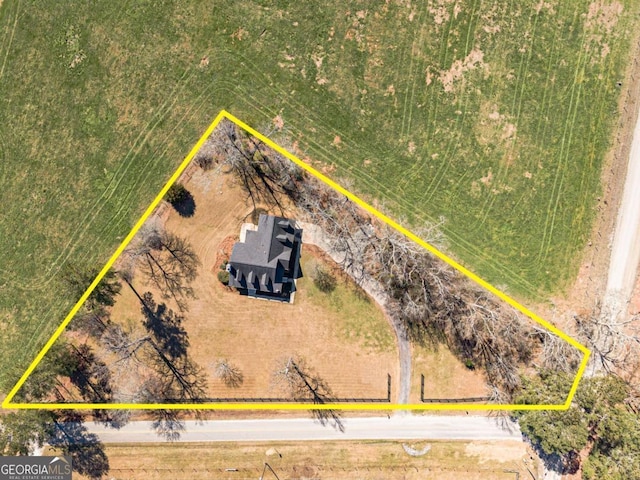 3800 George Williams Rd, Monroe, GA 30656 - aerial view of property and surrounding area featuring property parcel outlined