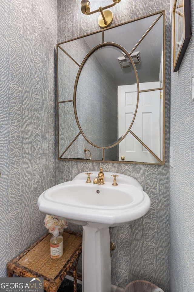 bathroom with a sink