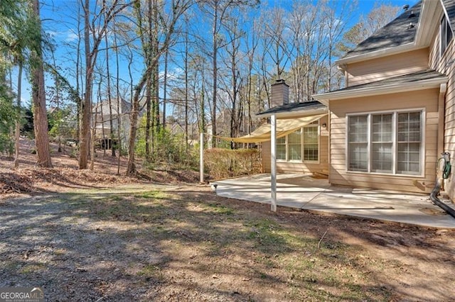 view of yard with a patio