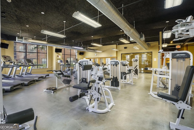 view of exercise room