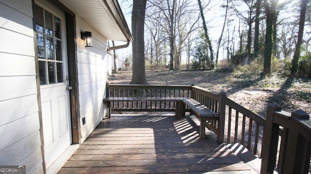 4681 City View Dr, Forest Park, GA 30297 - view of wooden deck
