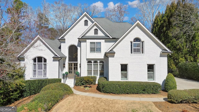 view of front of property with brick siding