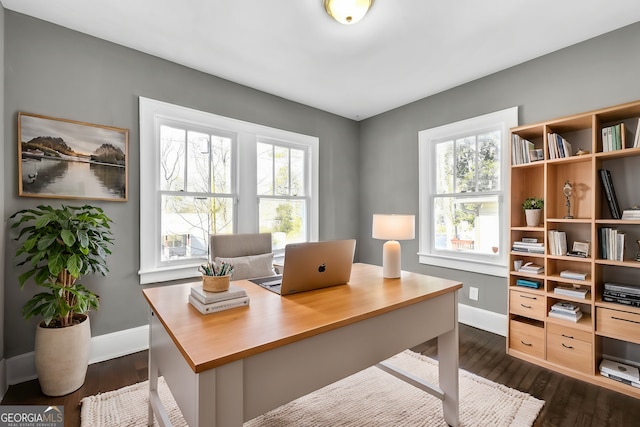 2006 Conrad Ave SE, Atlanta, GA 30315 - office space with dark wood-style floors and baseboards