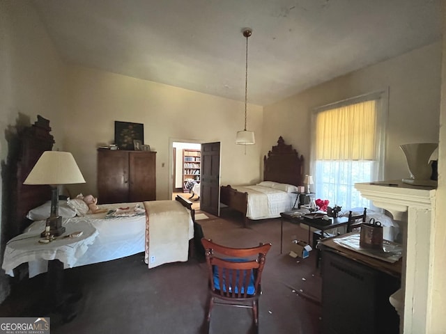 bedroom featuring carpet