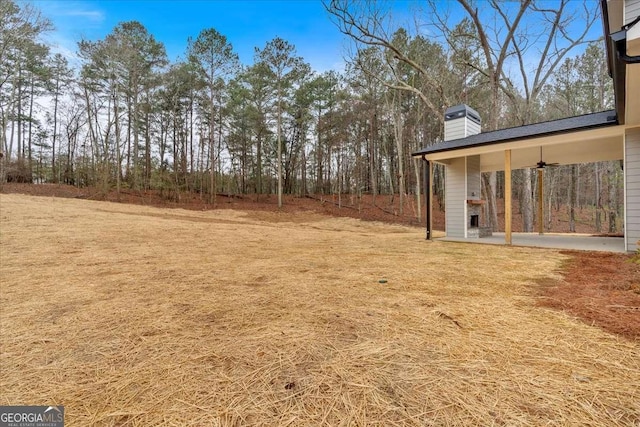 view of yard with a patio