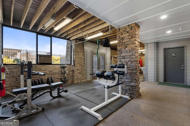 view of exercise room