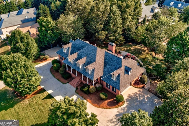 birds eye view of property