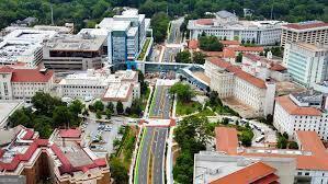 birds eye view of property featuring a view of city