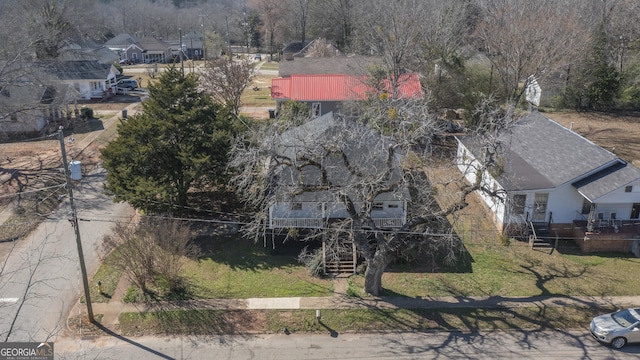 bird's eye view with a residential view