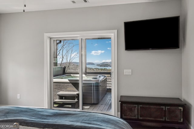 unfurnished bedroom featuring visible vents