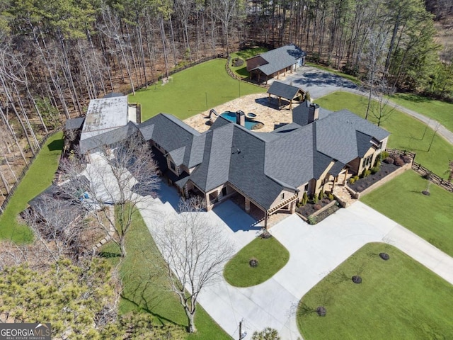 birds eye view of property