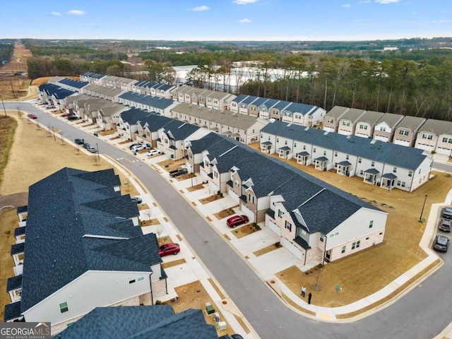 bird's eye view featuring a residential view