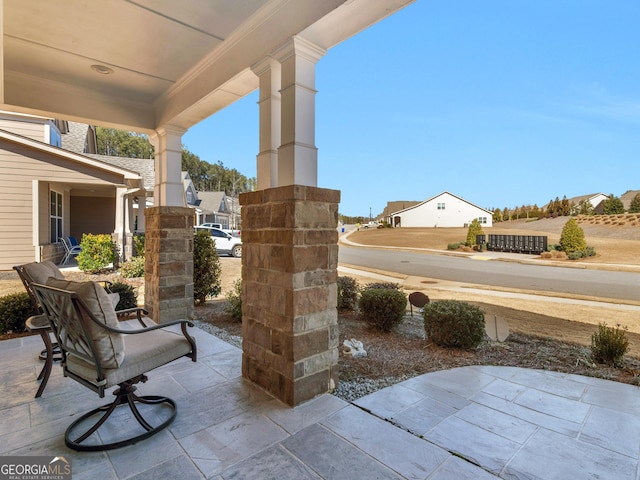 view of patio / terrace with a porch