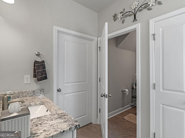 bathroom with vanity