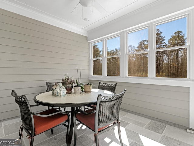 view of sunroom / solarium