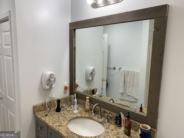 bathroom with vanity