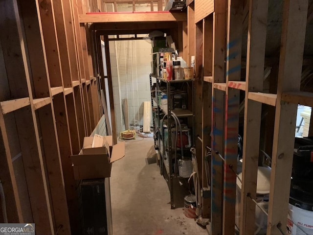 view of storage room