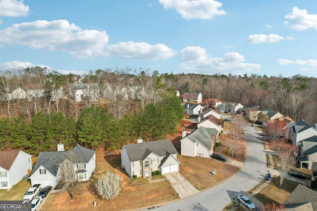 birds eye view of property featuring a residential view