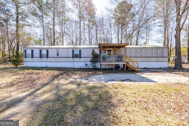 view of manufactured / mobile home