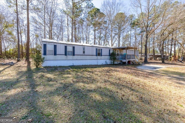 view of manufactured / mobile home