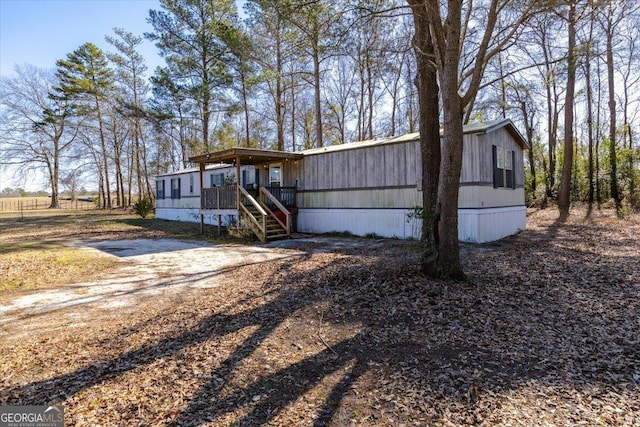 view of front of home