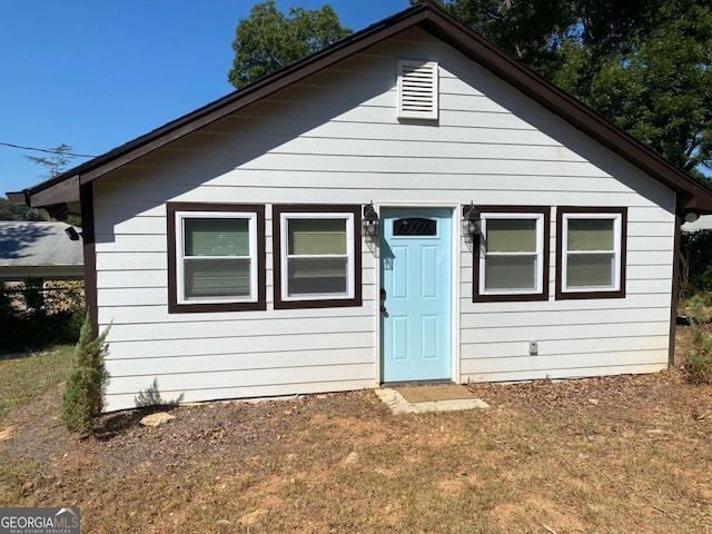 view of bungalow