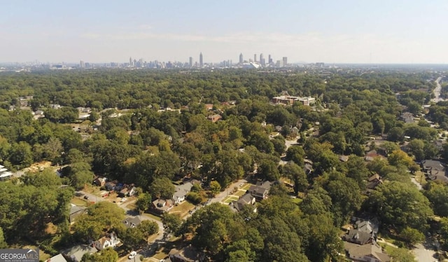 aerial view with a view of city