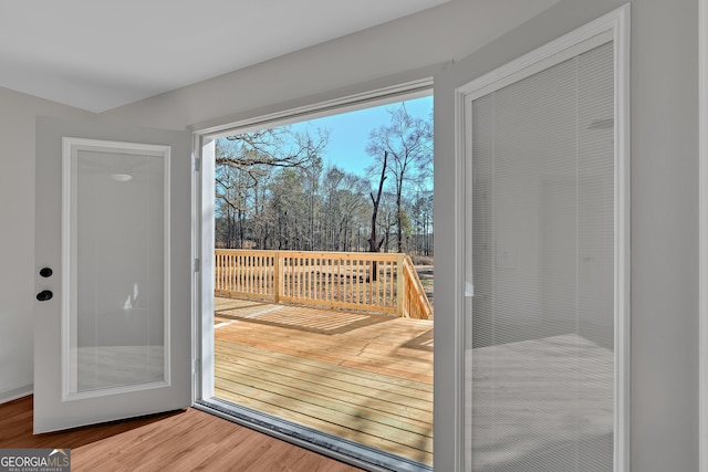 436 Tarpley Ave, Bowdon, GA 30108 - doorway featuring wood finished floors