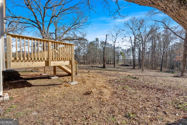 436 Tarpley Ave, Bowdon, GA 30108 - view of yard with a wooden deck