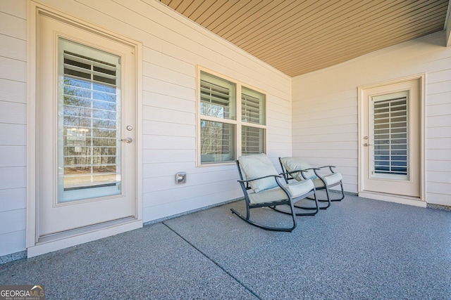 view of patio / terrace featuring a porch