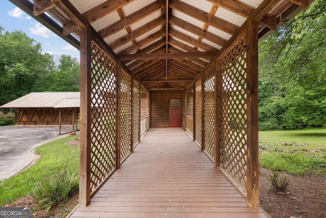 view of deck