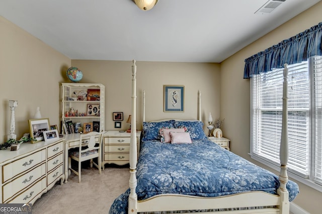 1301 Dayspring Trce, Lawrenceville, GA 30045 - bedroom featuring light carpet and visible vents