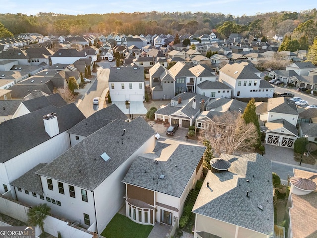 drone / aerial view featuring a residential view