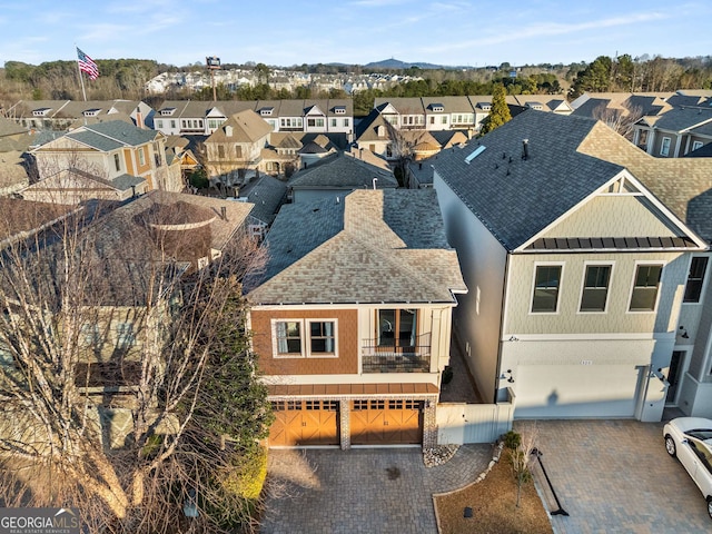 drone / aerial view featuring a residential view