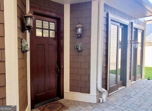 view of exterior entry