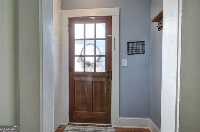 entryway featuring plenty of natural light