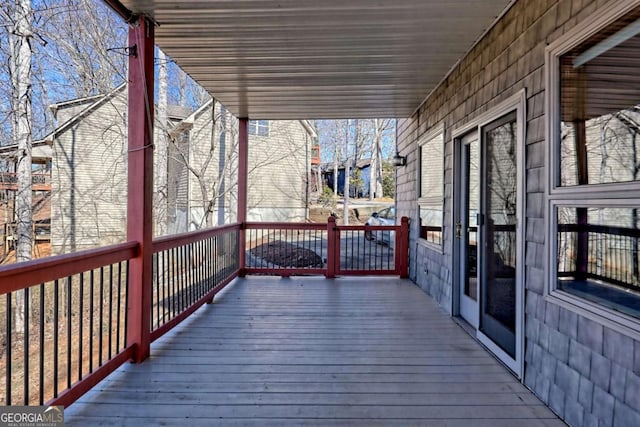 view of wooden terrace