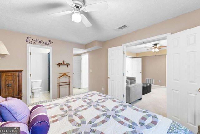 1800 Rockdale Cir, Snellville, GA 30078 - bedroom featuring carpet, visible vents, and a textured ceiling