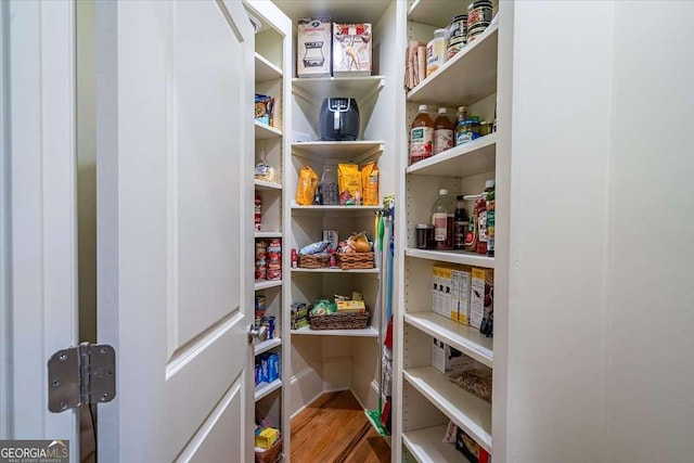 view of pantry