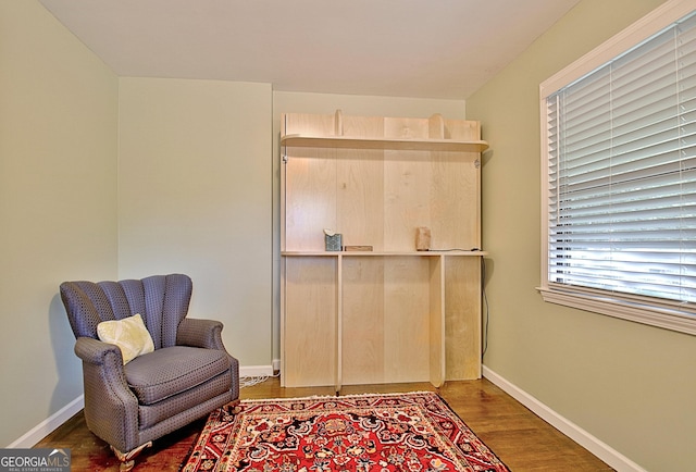 1453 Midview Dr, Decatur, GA 30032 - sitting room featuring baseboards and wood finished floors
