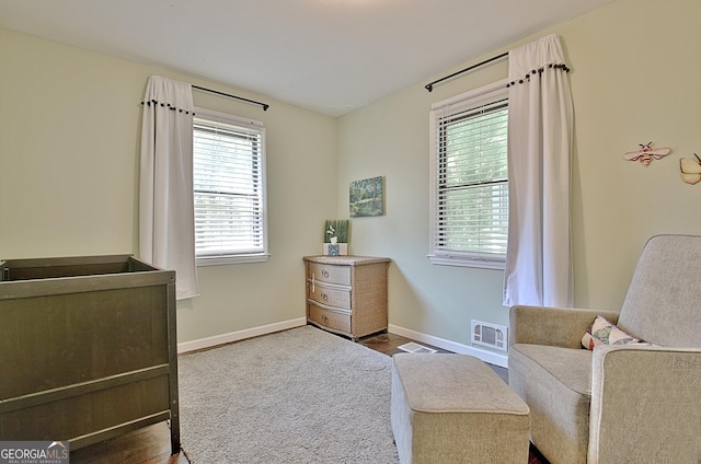 1453 Midview Dr, Decatur, GA 30032 - bedroom with baseboards, visible vents, and dark wood-style flooring
