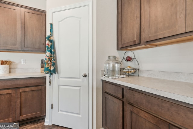 kitchen with light countertops