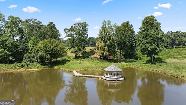 view of water feature