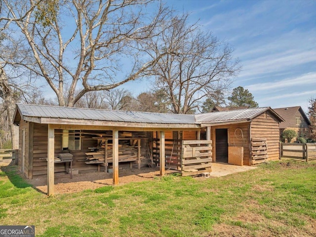 view of outdoor structure with an exterior structure and an outdoor structure