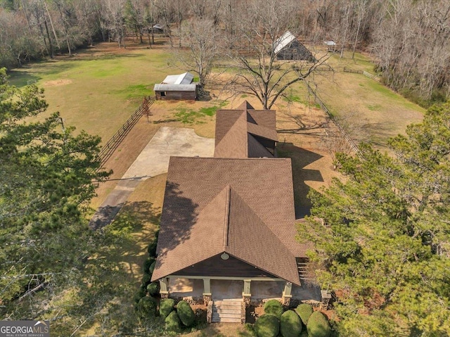 birds eye view of property