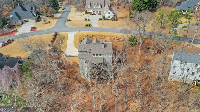 drone / aerial view featuring a residential view