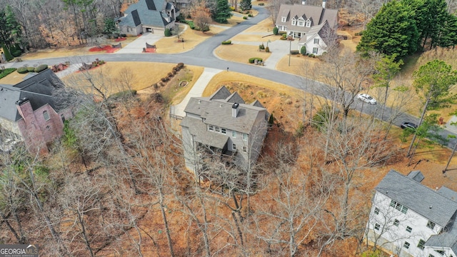 bird's eye view featuring a residential view